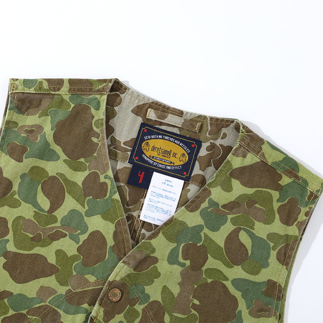 HALFMOON POCKET CAMO HUNTING VEST (DR0132) - Nttitudoo MFG