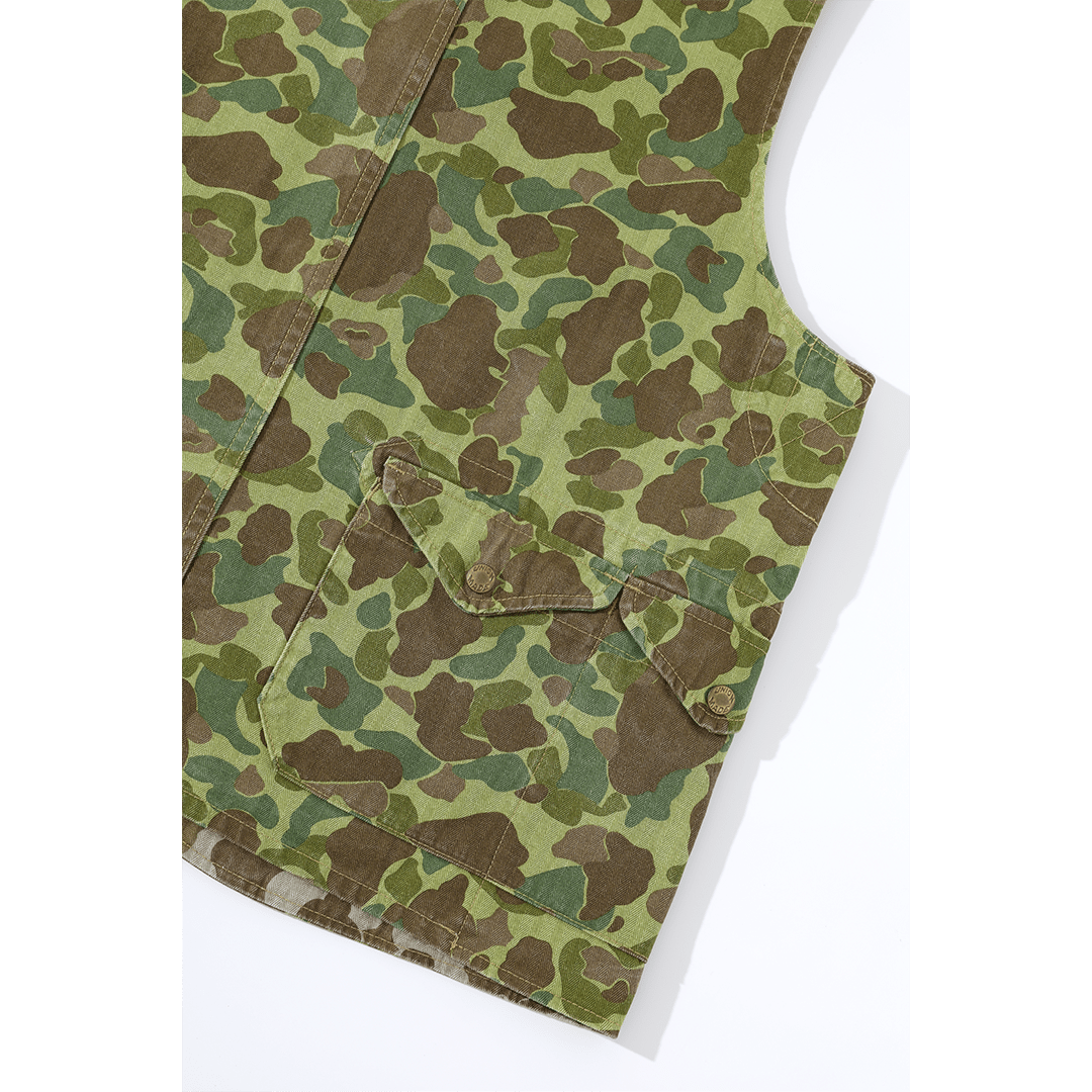HALFMOON POCKET CAMO HUNTING VEST (DR0132) - Nttitudoo MFG