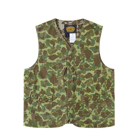 HALFMOON POCKET CAMO HUNTING VEST (DR0132) - Nttitudoo MFG