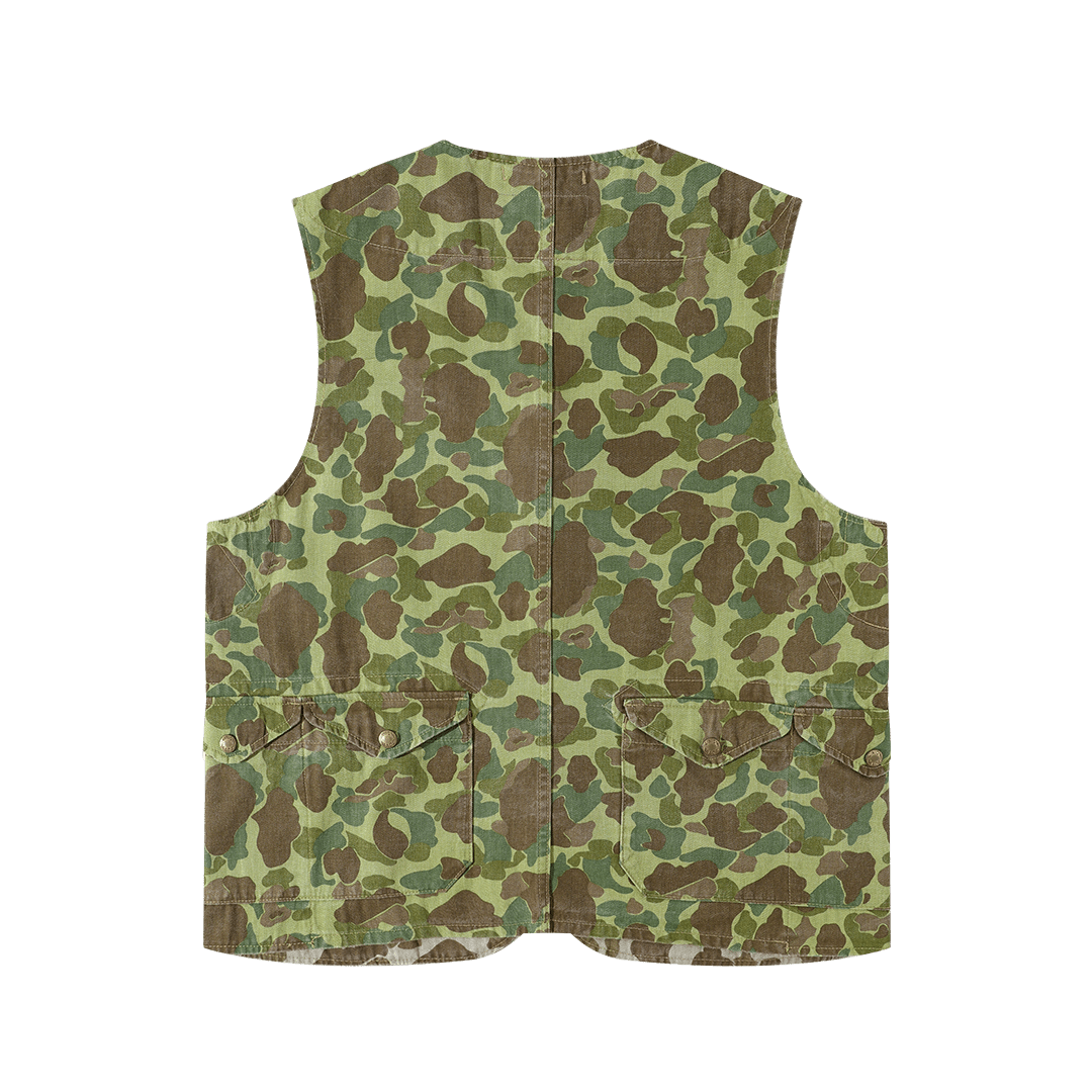 HALFMOON POCKET CAMO HUNTING VEST (DR0132) - Nttitudoo MFG