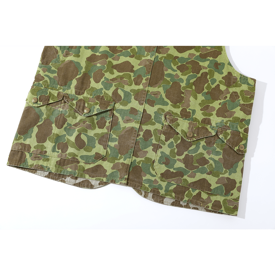 HALFMOON POCKET CAMO HUNTING VEST (DR0132) - Nttitudoo MFG