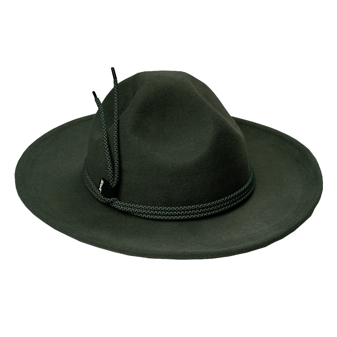 HAND - DYED PURE WOOL REFLECTIVE CORD RANGER HAT (SL0005) - Nttitudoo MFG