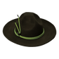 HAND - DYED PURE WOOL REFLECTIVE CORD RANGER HAT (SL0005) - Nttitudoo MFG