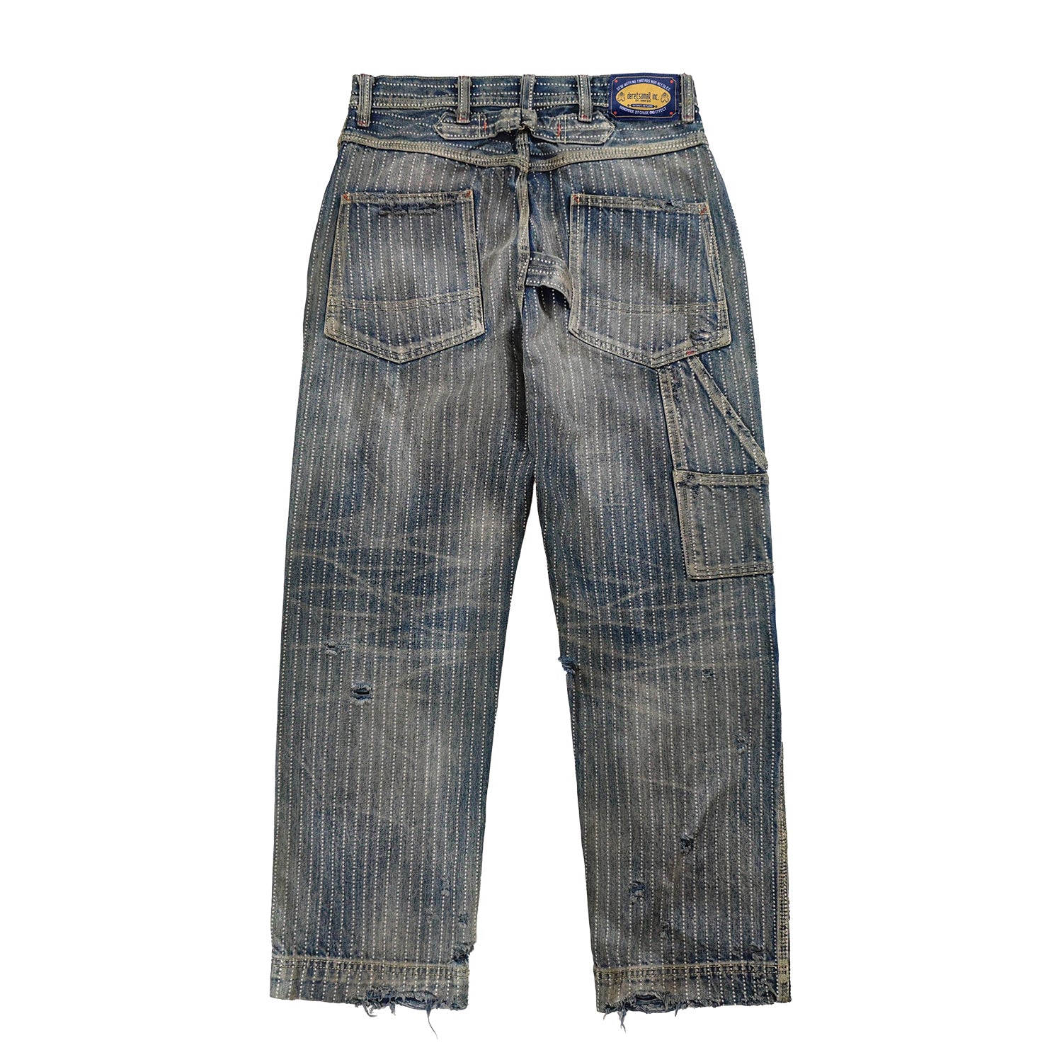 HAND - REMAKE - CRAFTED GOLD RUSH WORK PANTS (DR0063) - Nttitudoo MFG