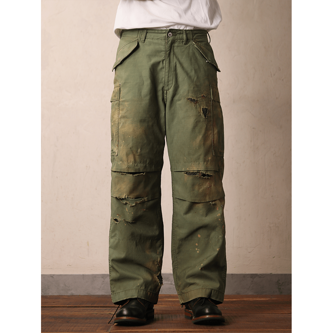 HAND - REMAKE - CRAFTED M65 COMBAT PANTS (DR0170) - Nttitudoo MFG