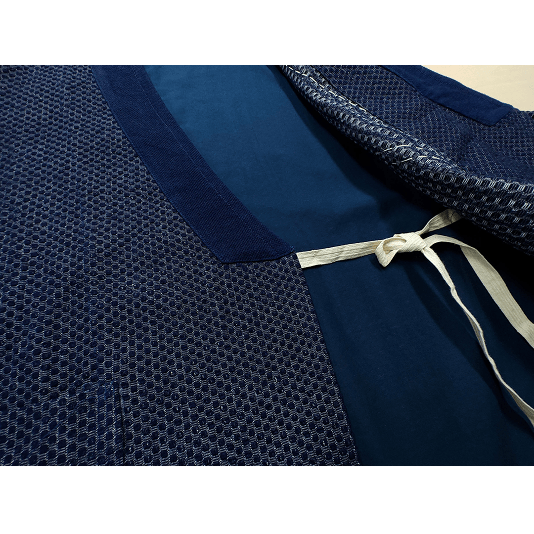 HANDMADE FRAYED RYURIN - PATCHWORK HAORI JACKET(DR0071) - Nttitudoo MFG