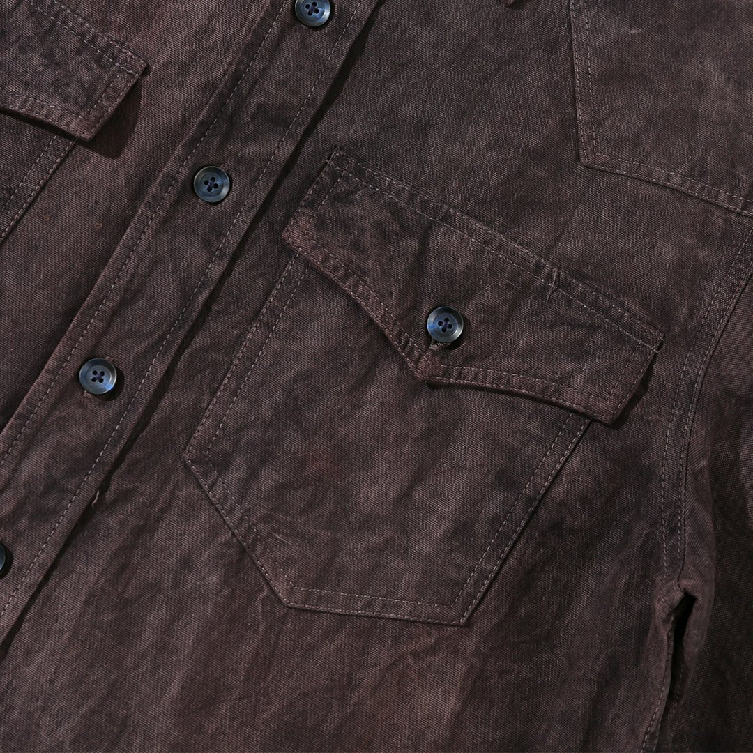 HANDMADE NIOSHOKU - DYEING CHERCHEUR SHIRT (DR0113) - Nttitudoo MFG
