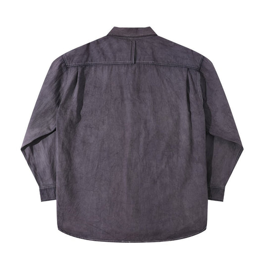 HANDMADE NIOSHOKU - DYEING ROUGHRIDER SHIRT (DR0137) - Nttitudoo MFG