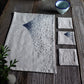 HANDMADE SASHIKO SADO PLACEMAT & COASTERS SET (DR0088) - Nttitudoo MFG