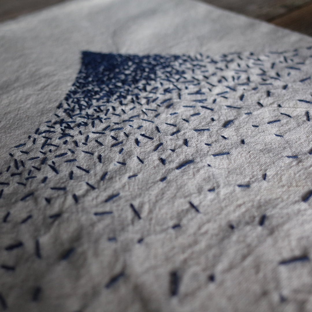 HANDMADE SASHIKO SADO PLACEMAT & COASTERS SET (DR0088) - Nttitudoo MFG