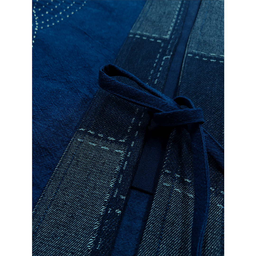 HANDMADE SASHIKO SHINKA - PATCHWORK HAORI JACKET(DR0070) - Nttitudoo MFG