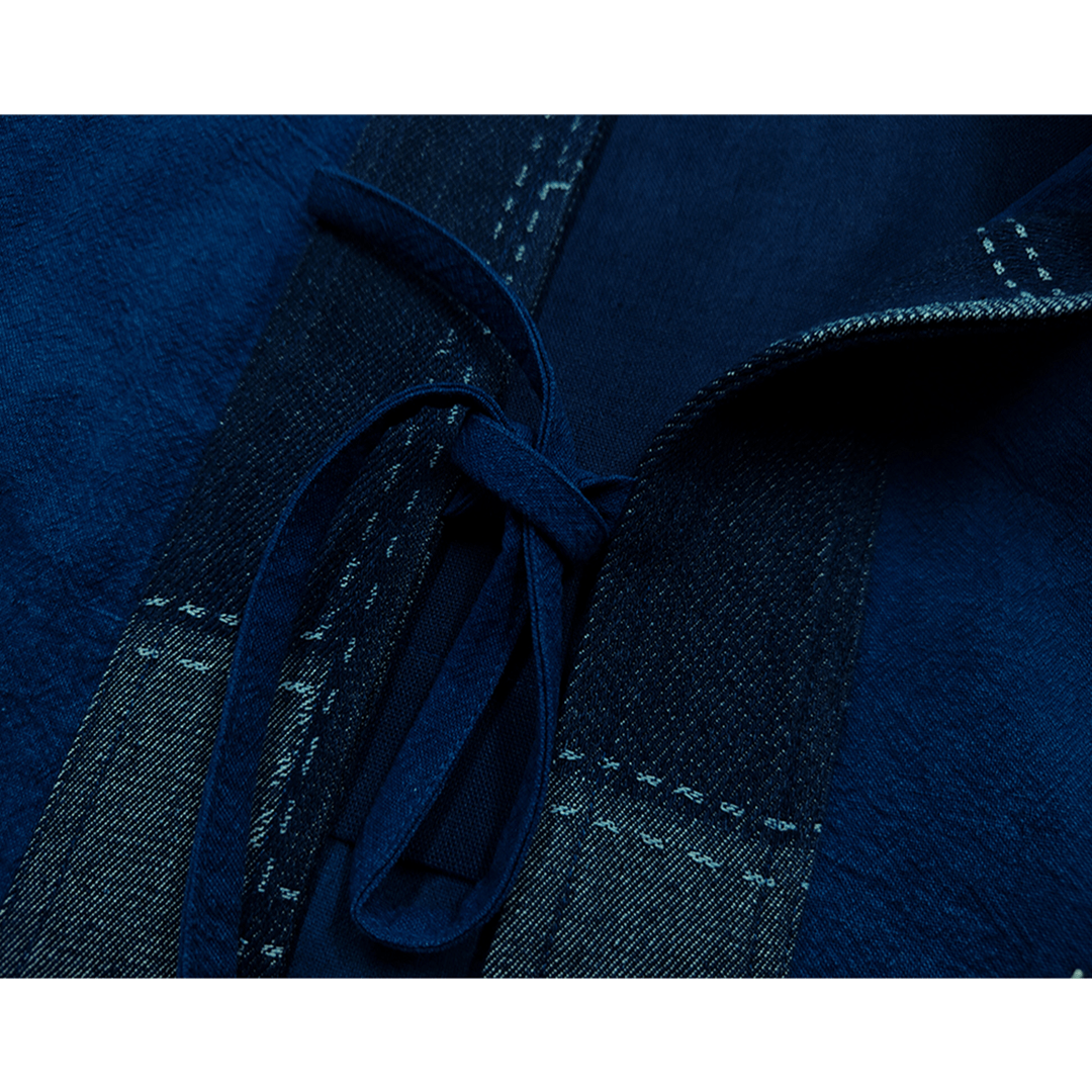 HANDMADE SASHIKO SHINKA - PATCHWORK HAORI JACKET(DR0070) - Nttitudoo MFG