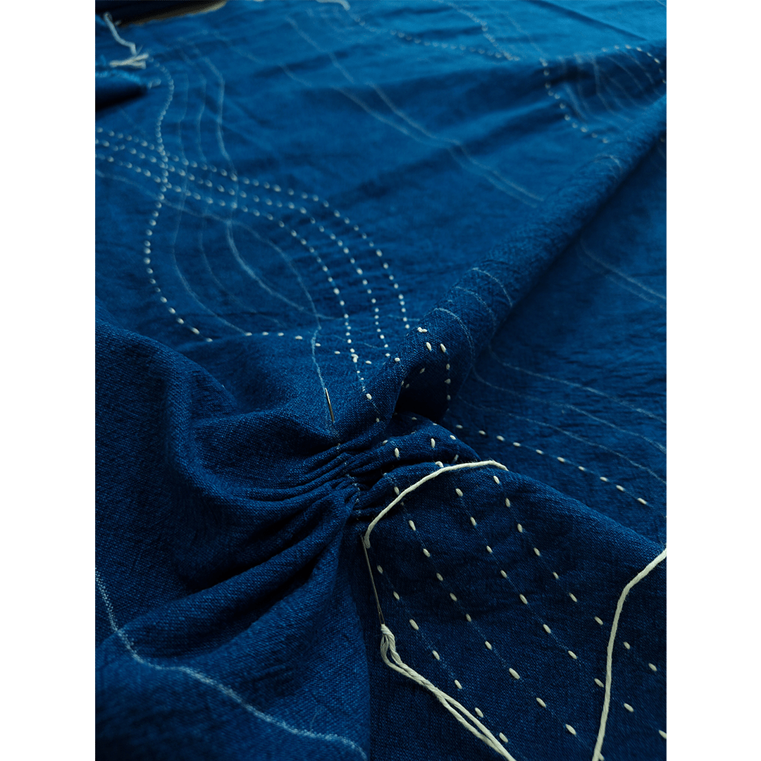 HANDMADE SASHIKO SHINKA - PATCHWORK HAORI JACKET(DR0070) - Nttitudoo MFG