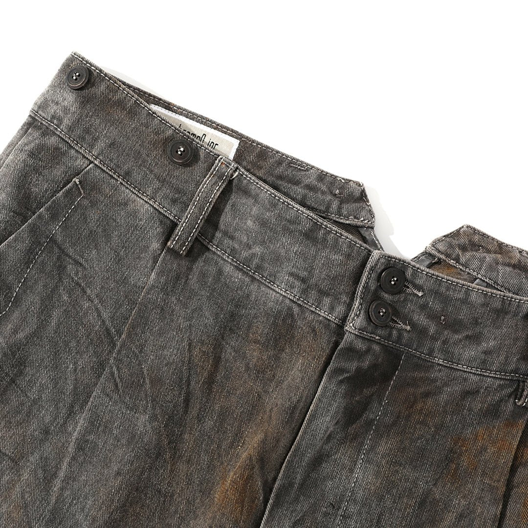 HANDMADE「NIOSHOKU - DYEING」BARON PANTS (DR0129) - Nttitudoo MFG