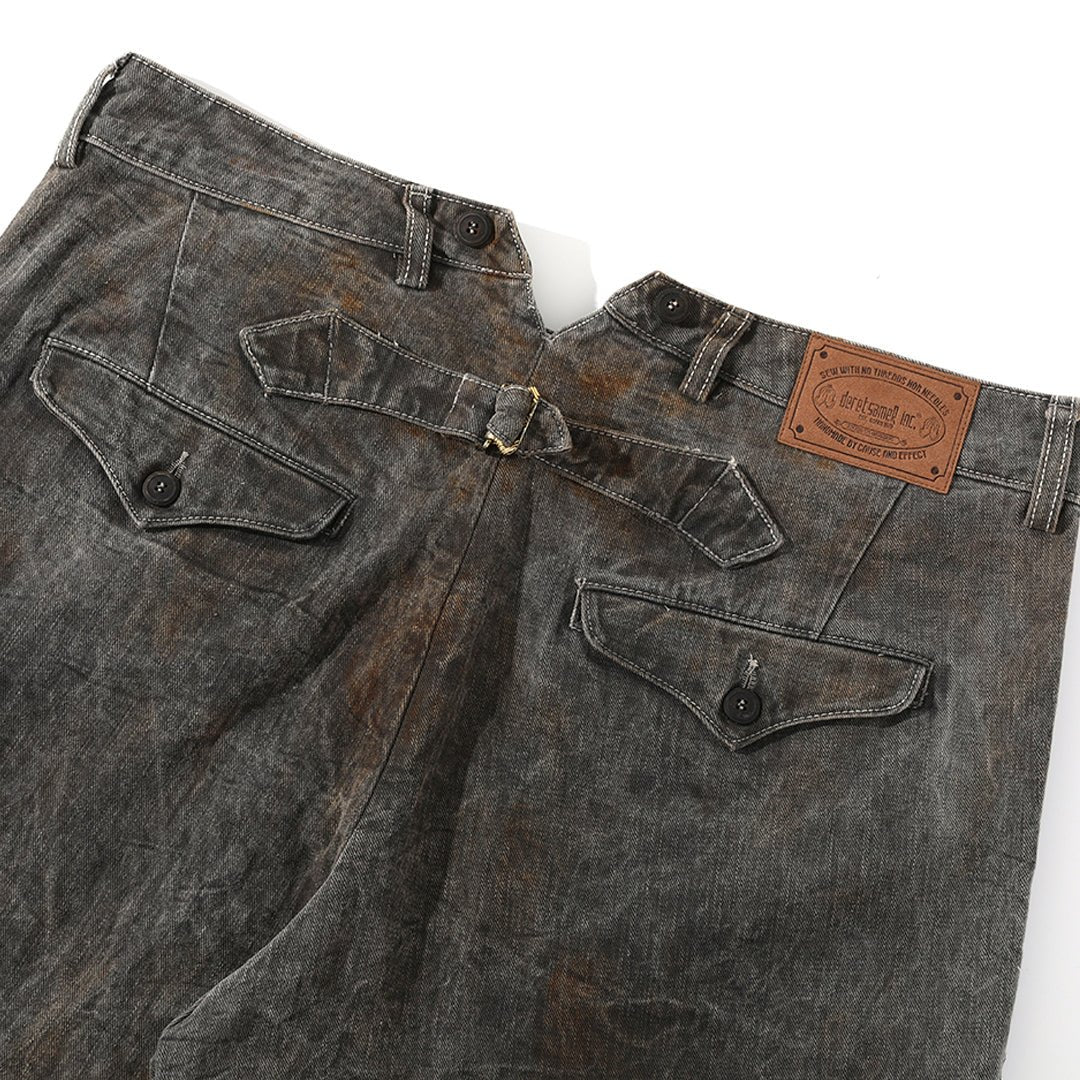 HANDMADE「NIOSHOKU - DYEING」BARON PANTS (DR0129) - Nttitudoo MFG