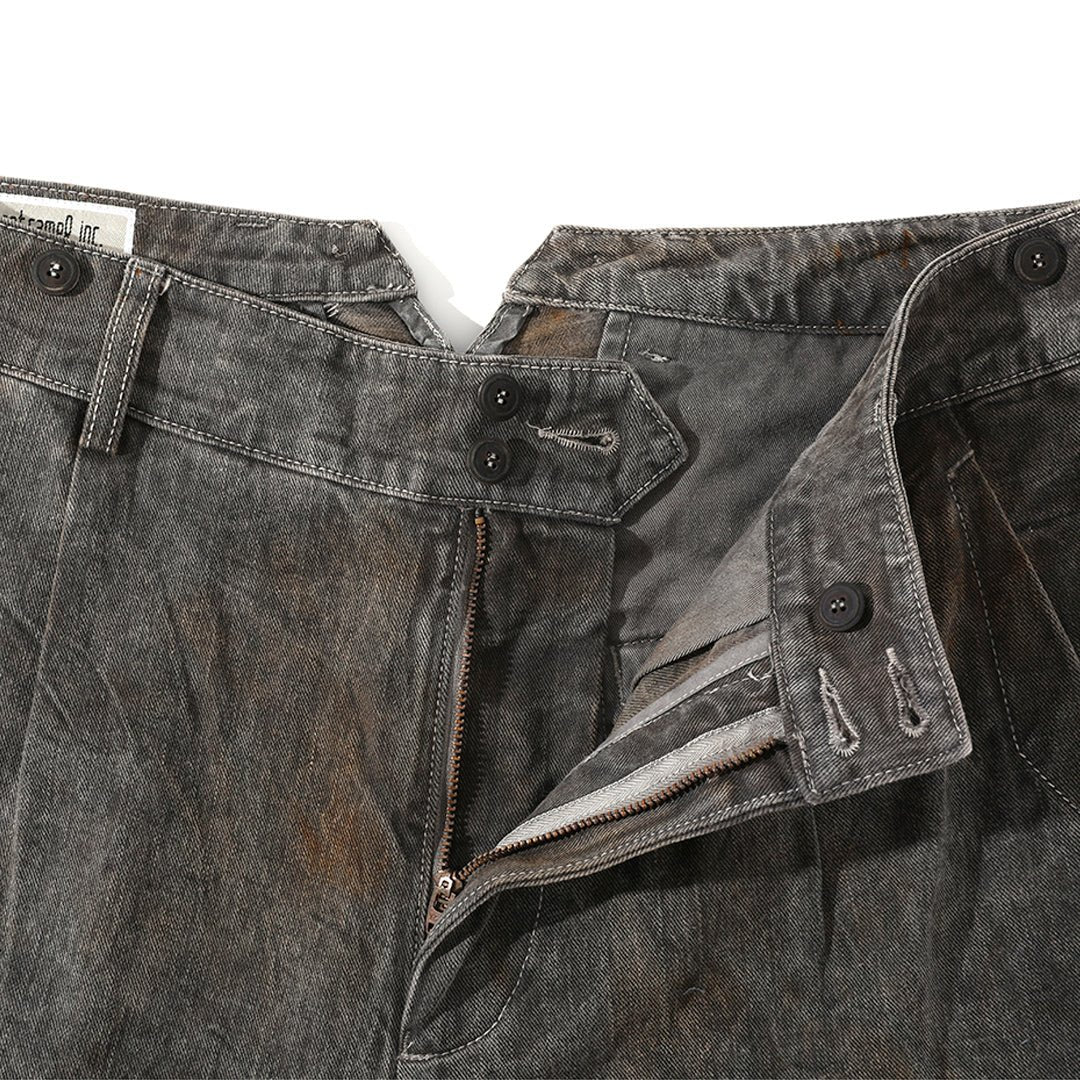 HANDMADE「NIOSHOKU - DYEING」BARON PANTS (DR0129) - Nttitudoo MFG