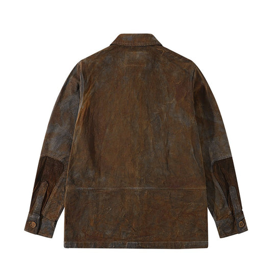 HANDMADE「NIOSHOKU - PLANT - DYEING」BREADWINNER JACKET (DR0133) - Nttitudoo MFG