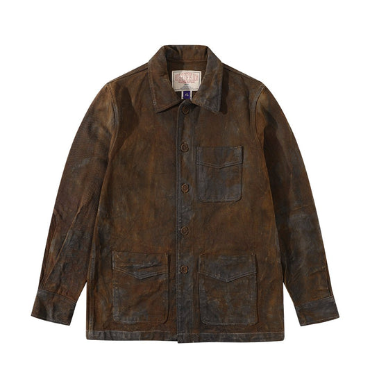 HANDMADE「NIOSHOKU - PLANT - DYEING」BREADWINNER JACKET (DR0133) - Nttitudoo MFG