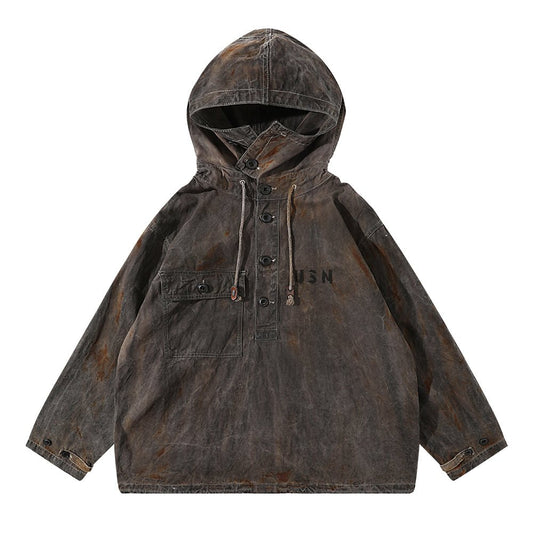HANDMADE「NIOSHOKU - PLANT - DYEING」USN SMOCK (DR0128) - Nttitudoo MFG