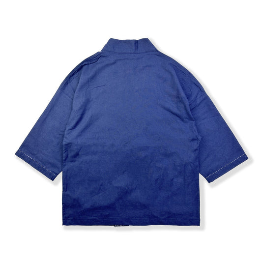 INDIGO - DYED 3/4 SLEEVE STREET KIMONO (DR0061) - Nttitudoo MFG