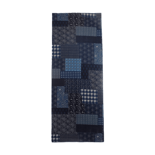 INDIGO - DYED BORO PRINT SCARF (BB0004) - Nttitudoo MFG