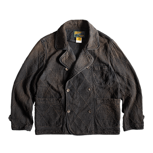 「Indigo × Kakishibu」- TASOGARE HISHI DONZA JACKET (DR0253) - Nttitudoo MFG