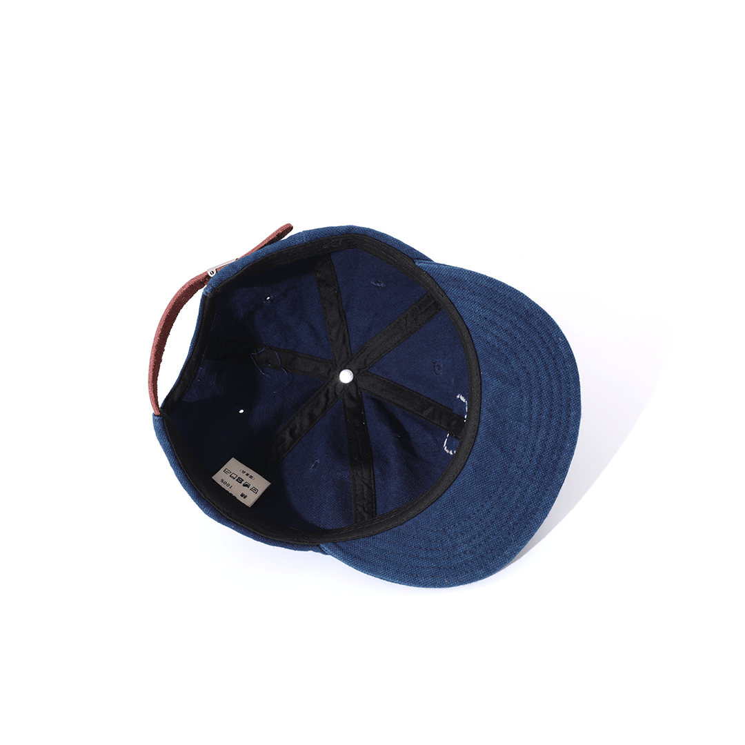 INDIGO SASHIKO PATCHWORK BASEBALL CAP (DR0154) - Nttitudoo MFG