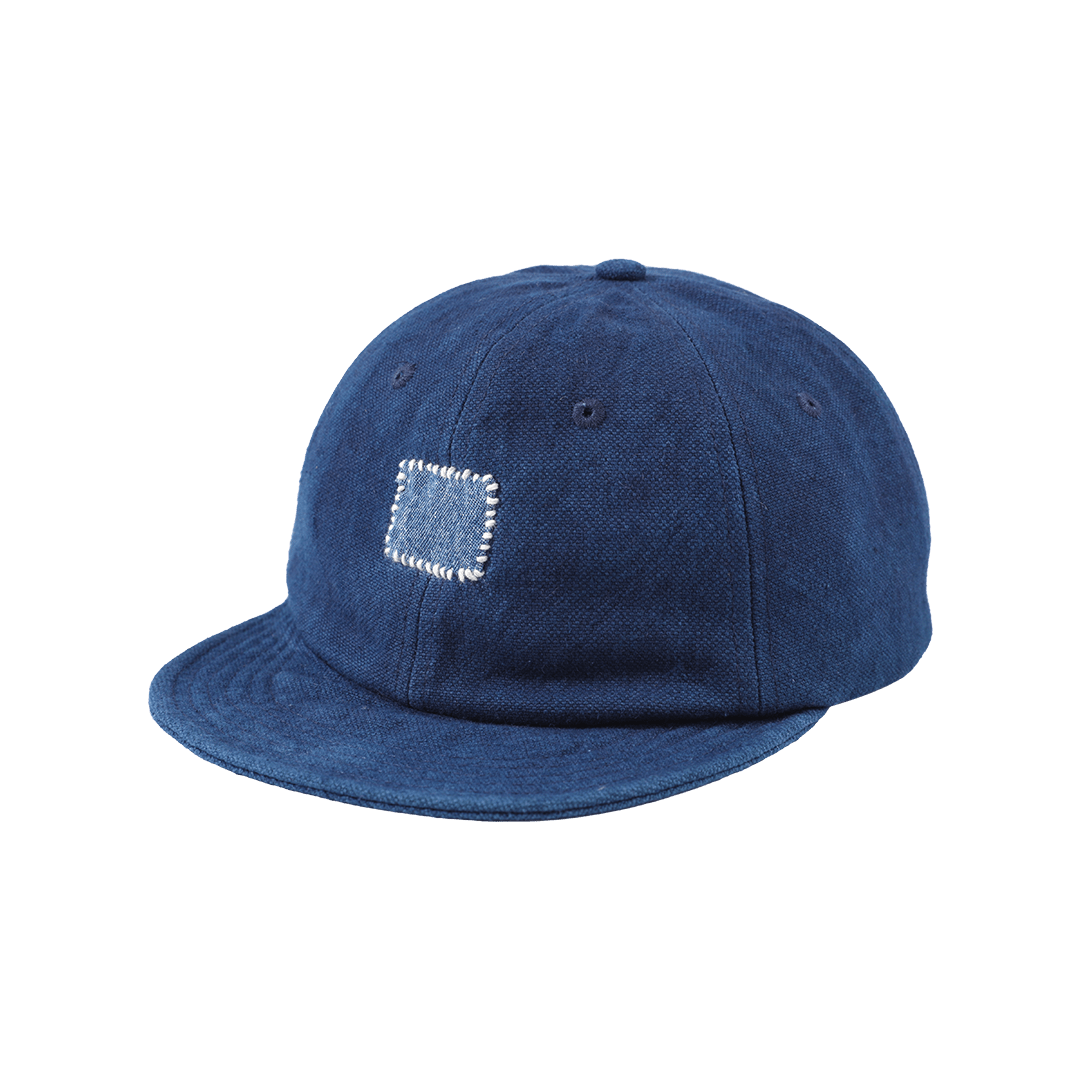 INDIGO SASHIKO PATCHWORK BASEBALL CAP (DR0154) - Nttitudoo MFG