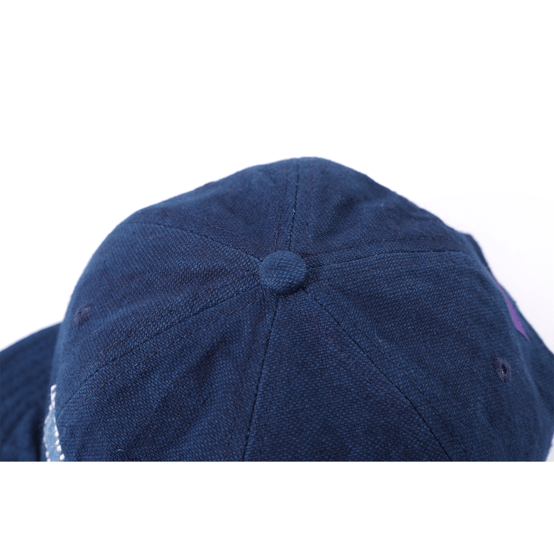 INDIGO SASHIKO PATCHWORK BASEBALL CAP (DR0154) - Nttitudoo MFG
