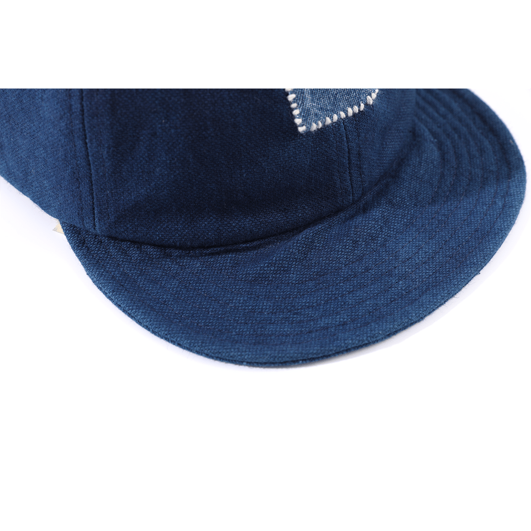 INDIGO SASHIKO PATCHWORK BASEBALL CAP (DR0154) - Nttitudoo MFG
