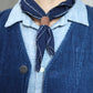 JAPANESE HANDMADE SASHIKO BANDANA & CLASP SET (DR0087) - Nttitudoo MFG