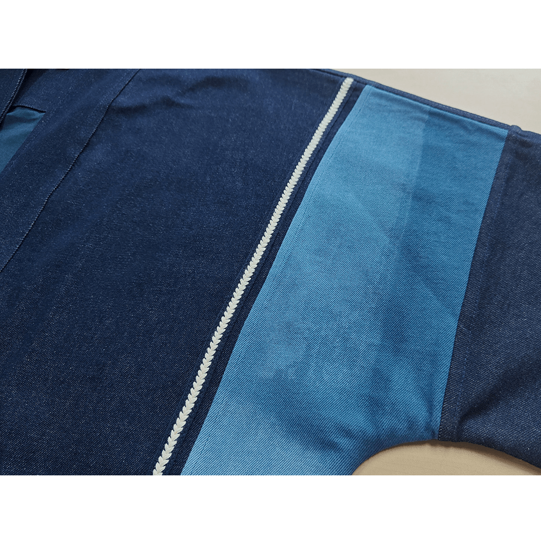 「KAIHA」TIE - DYED - PATCHWORK HAORI JACKET (DR0198) - Nttitudoo MFG