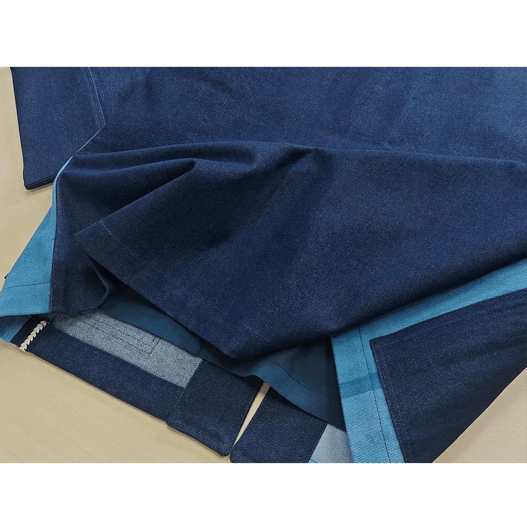 「KAIHA」TIE - DYED - PATCHWORK HAORI JACKET (DR0198) - Nttitudoo MFG