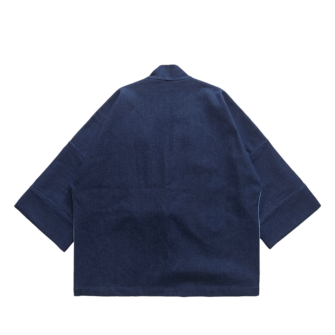 「KAIHA」TIE - DYED - PATCHWORK HAORI JACKET (DR0198) - Nttitudoo MFG
