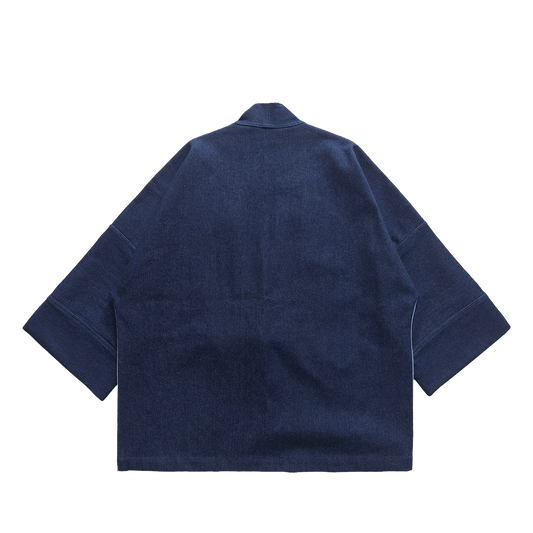 「KAIHA」TIE - DYED - PATCHWORK HAORI JACKET (DR0198) - Nttitudoo MFG