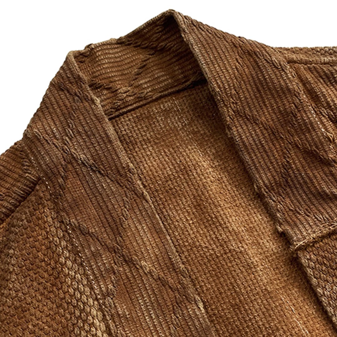 KAKISHIBU - DYED KENDO STREET KIMONO (DR0039) - Nttitudoo MFG