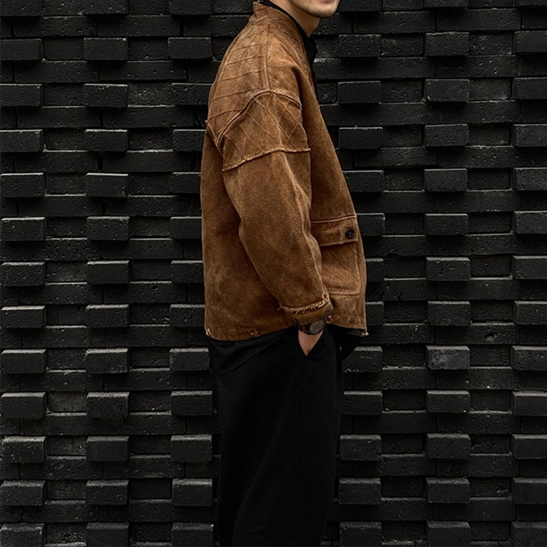 KAKISHIBU - DYED KENDO STREET KIMONO (DR0039) - Nttitudoo MFG