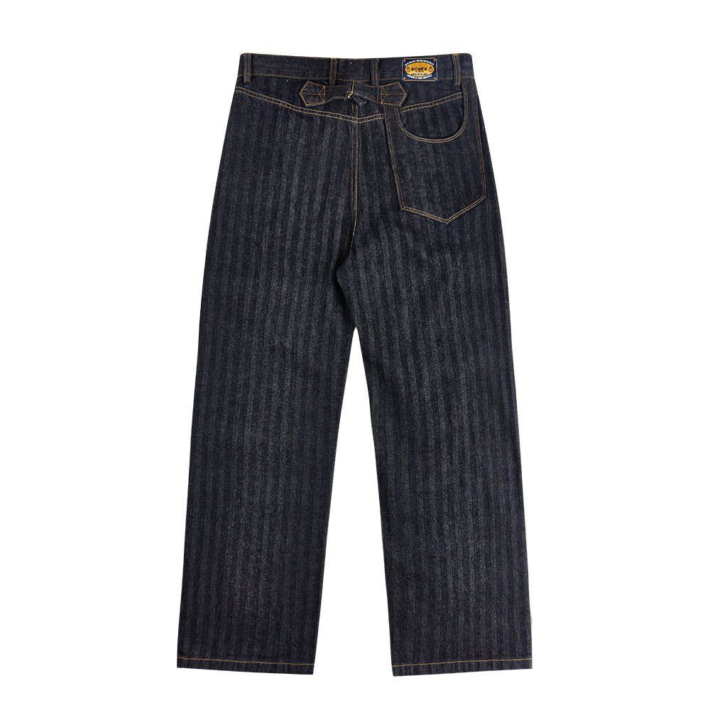 【LIMITED EDITION · OKAYAMA VERSION】1930’S FRENCH ANTIQUE LOOM SELVEDGE NANTES G18 RAILWAY RANGER PANTS (DR0023) - Nttitudoo MFG