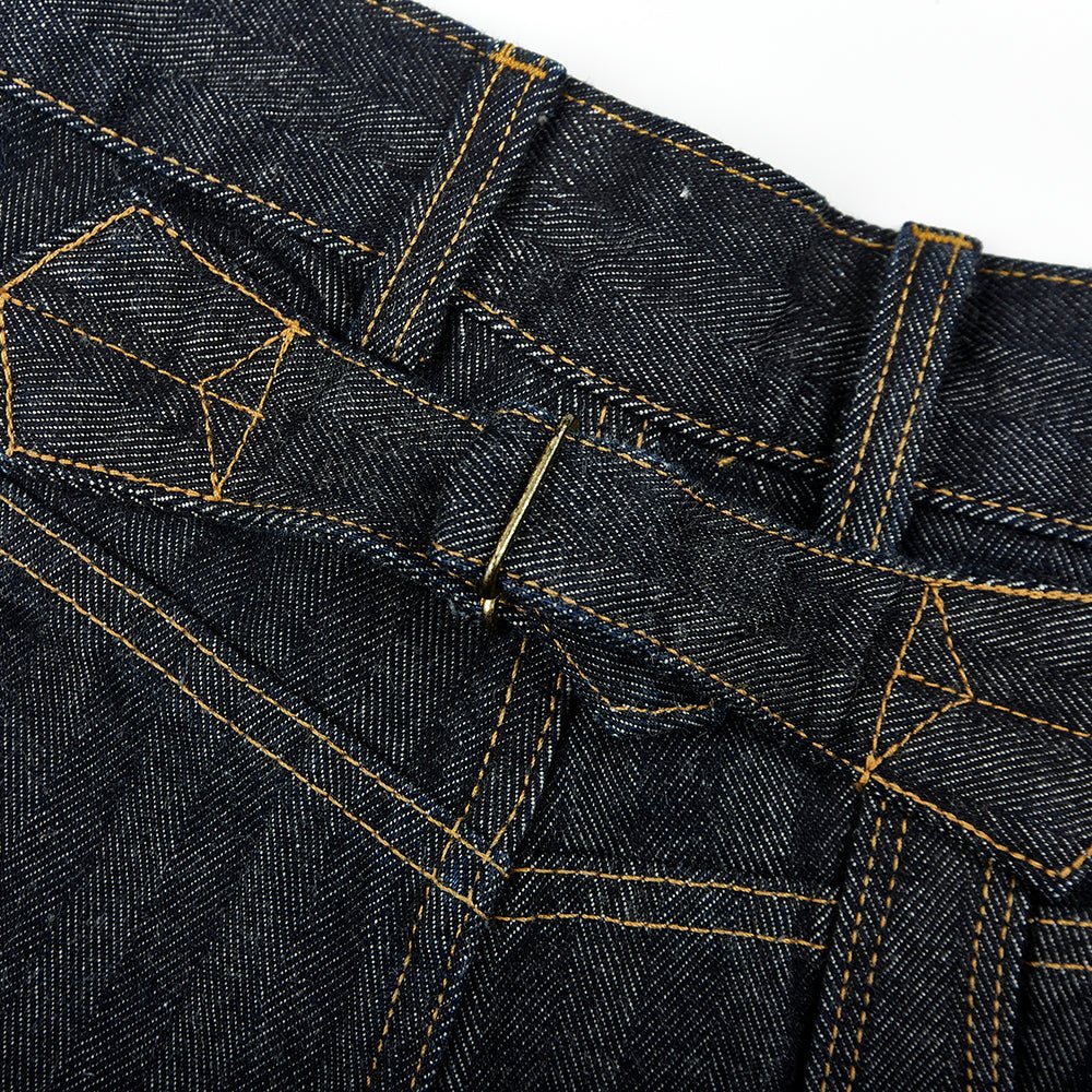 【LIMITED EDITION · OKAYAMA VERSION】1930’S FRENCH ANTIQUE LOOM SELVEDGE NANTES G18 RAILWAY RANGER PANTS (DR0023) - Nttitudoo MFG