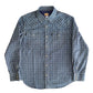 【LIMITED EDITION · OKAYAMA VERSION】1950’S RETRO WESTERN WABASH PRINT DENIM WORK SHIRT (DR0015) - Nttitudoo MFG