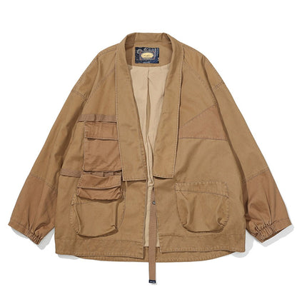 【LIMITED EDITION · OKAYAMA VERSION】PATCHWORK-MILITARY-REMASTERED KIMONO DP-3 JACKET (TS0001) - Nttitudoo MFG