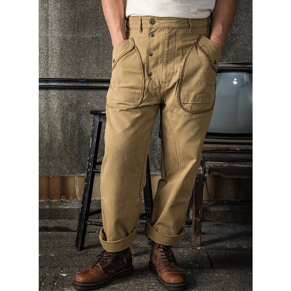 【LIMITED EDITION · OKAYAMA VERSION】RARE REMASTERED 1950'S US ARMY FF-33 MILITARY PANTS (OM0014) - Nttitudoo MFG