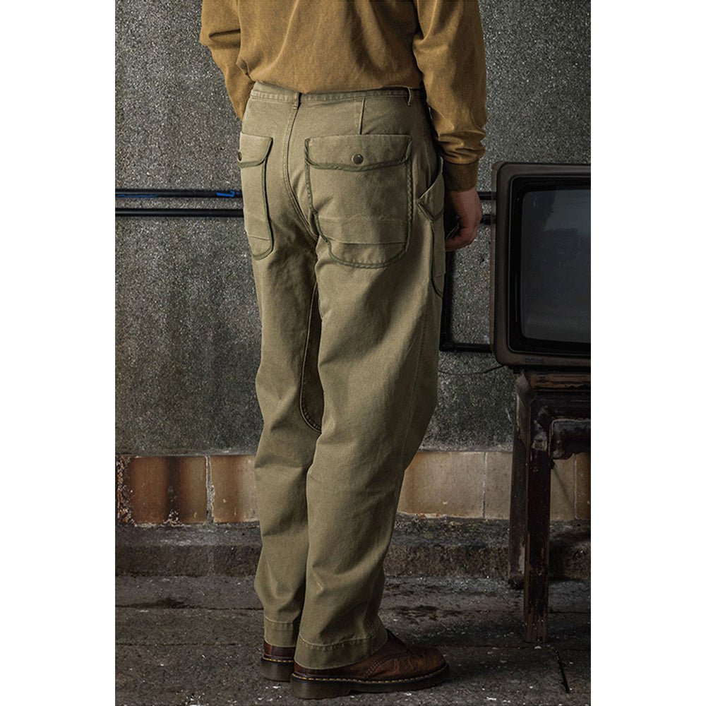 【LIMITED EDITION · OKAYAMA VERSION】RARE REMASTERED 1950'S US ARMY FF-33 MILITARY PANTS (OM0014) - Nttitudoo MFG