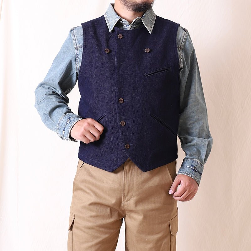 【LIMITED EDITION · OKAYAMA VERSION】REMASTERED 1960'S SICILIA VEST (DR0022) - Nttitudoo MFG