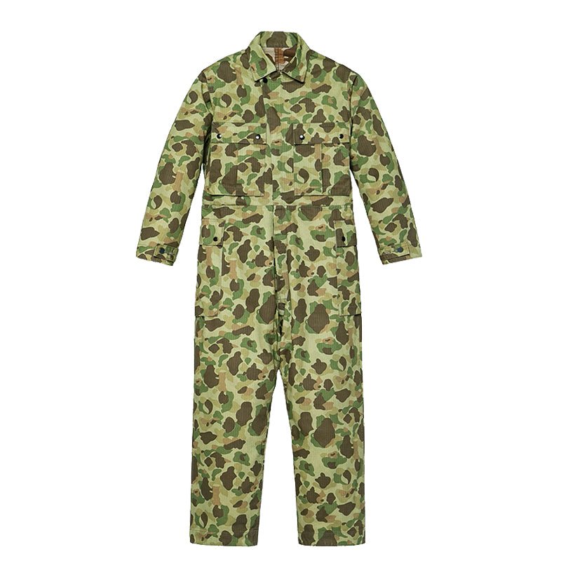 【LIMITED EDITION · OKAYAMA VERSION】REMASTERED WW II US ARMY TANK ENGINEER DUCK HUNTING CAMOUFLAGE JUMPSUIT (DR0007) - Nttitudoo MFG