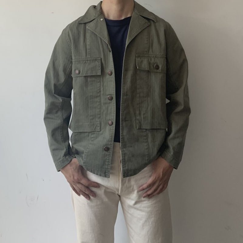 【LIMITED EDITION 】REMASTERED 1940’S US ARMY HBT M43S JACKET (AC0003) - Nttitudoo MFG