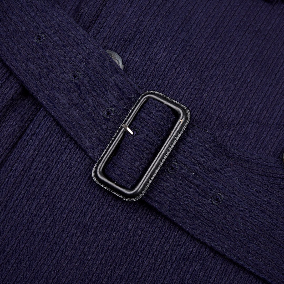 METROLOLITAN TRENCH INDIGO KENDO COAT (DR0066) - Nttitudoo MFG