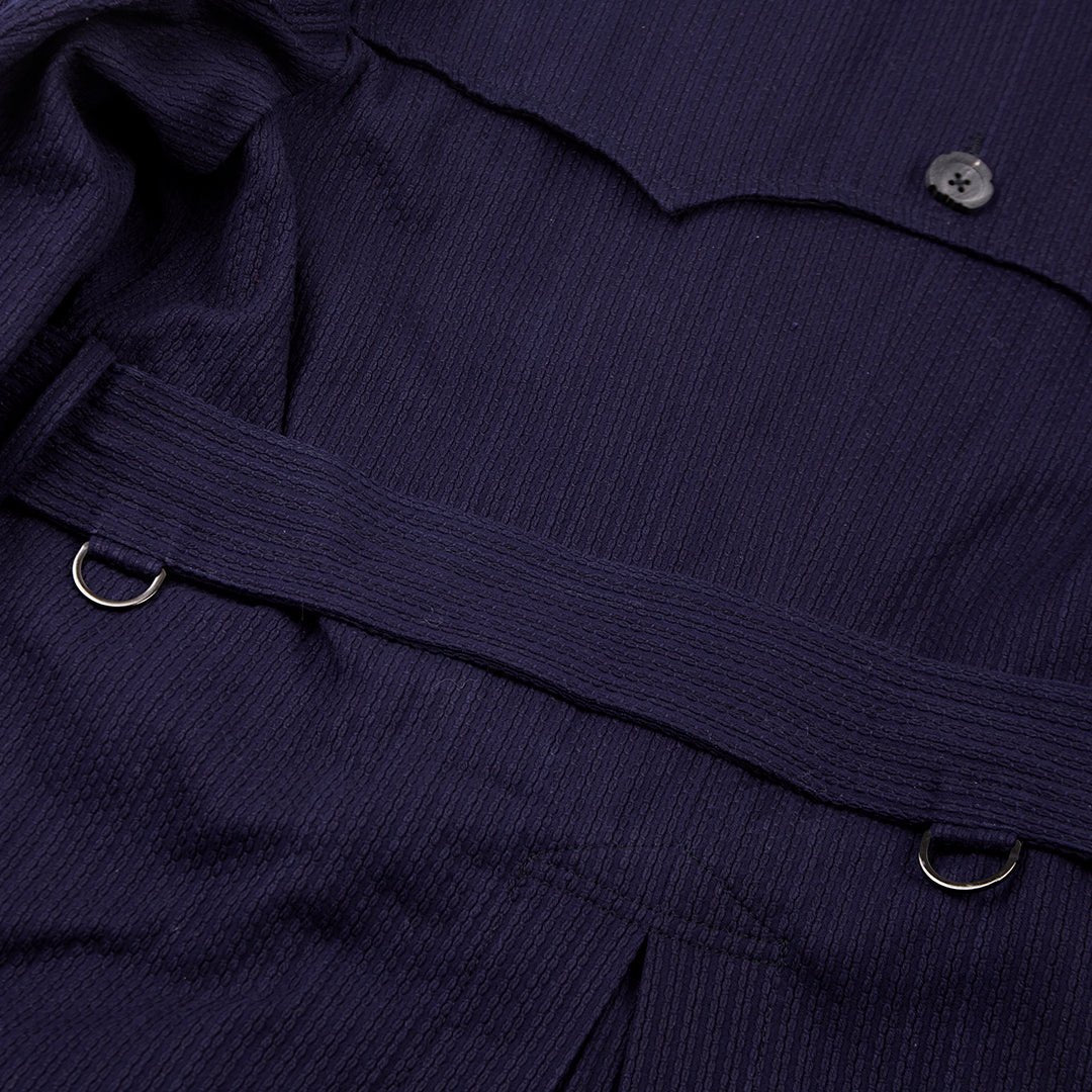 METROLOLITAN TRENCH INDIGO KENDO COAT (DR0066) - Nttitudoo MFG