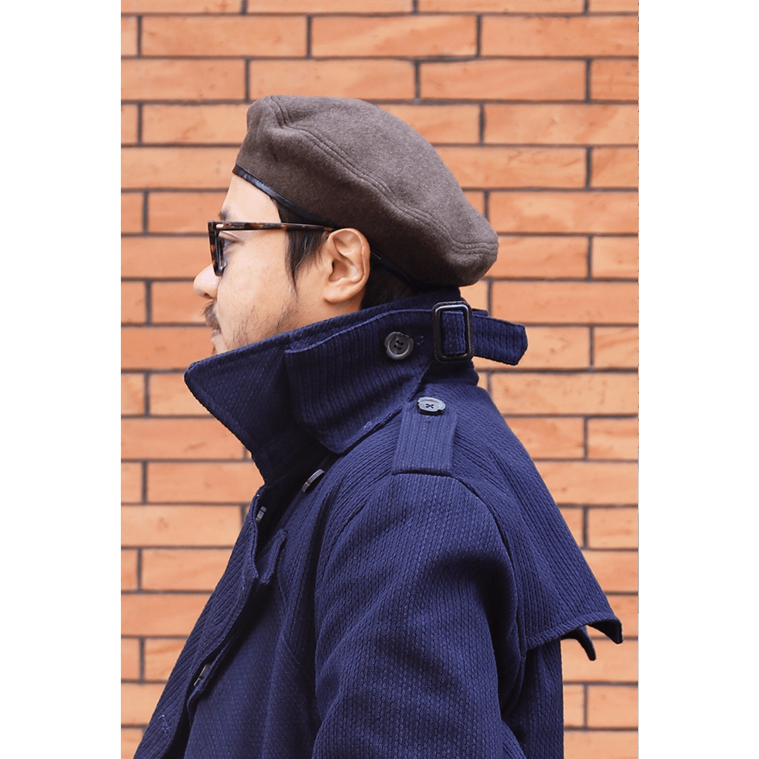 METROLOLITAN TRENCH INDIGO KENDO COAT (DR0066) - Nttitudoo MFG