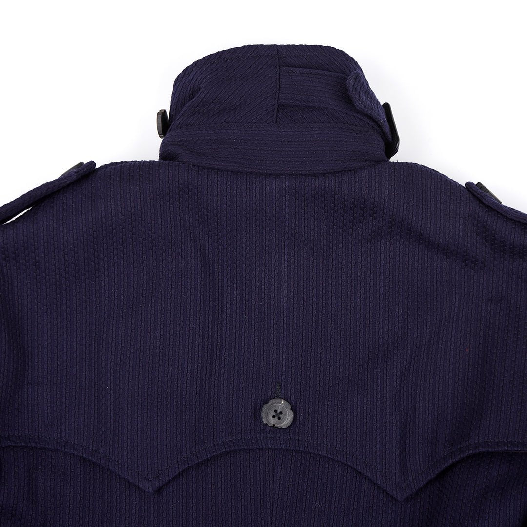 METROLOLITAN TRENCH INDIGO KENDO COAT (DR0066) - Nttitudoo MFG
